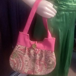 Pink & Green Paisley bag
